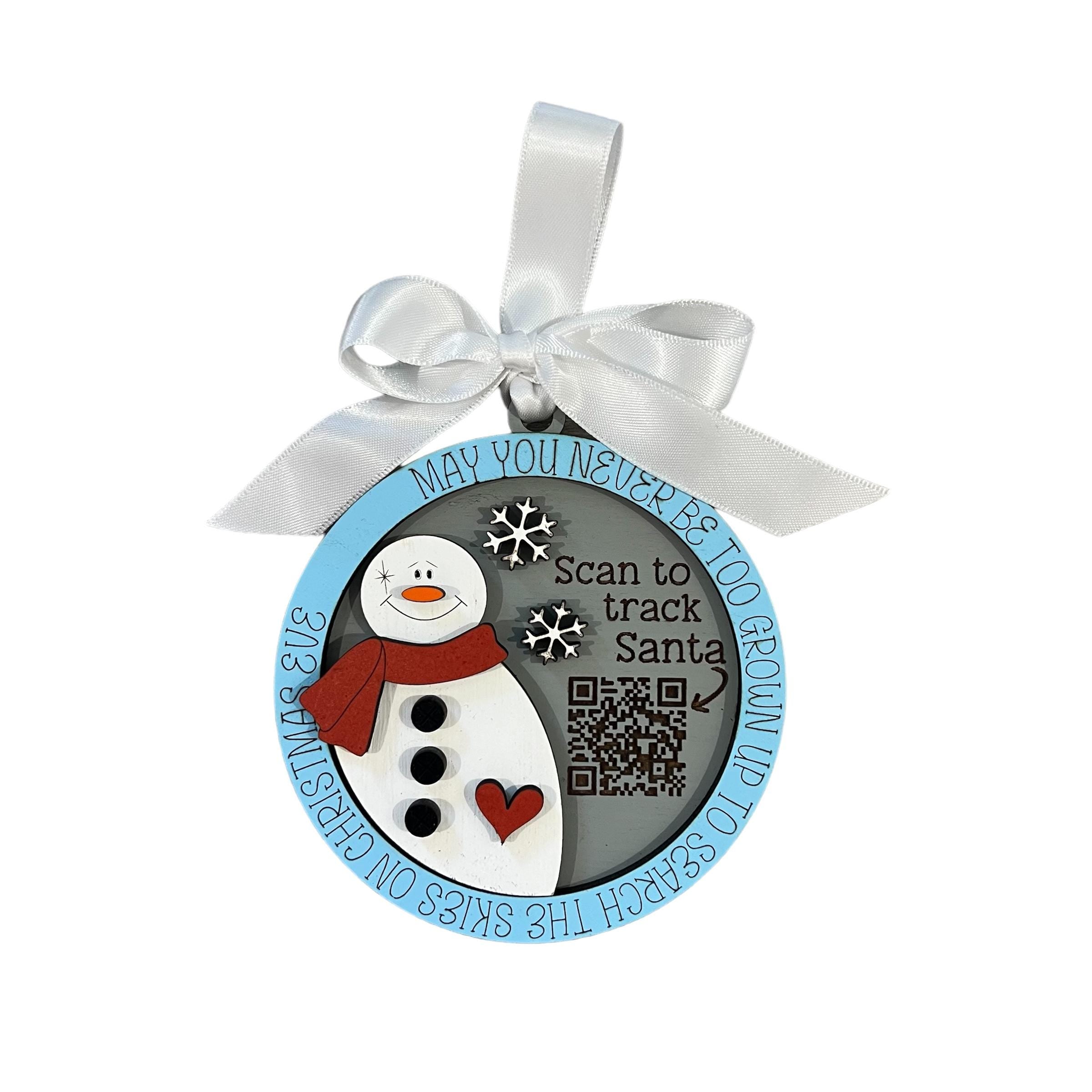Santa Tracker Ornaments (Choose One)
