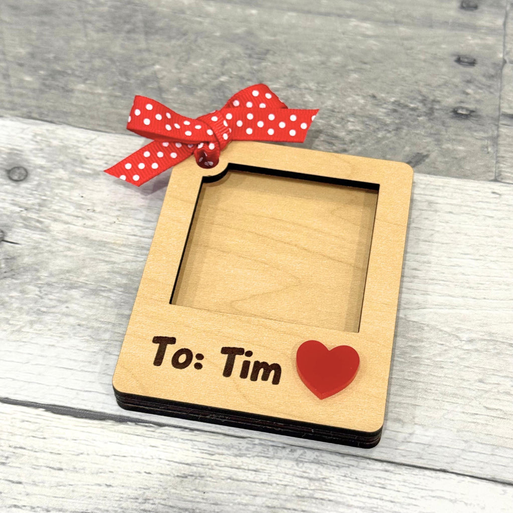 Valentine Photo Frame Gift Tag