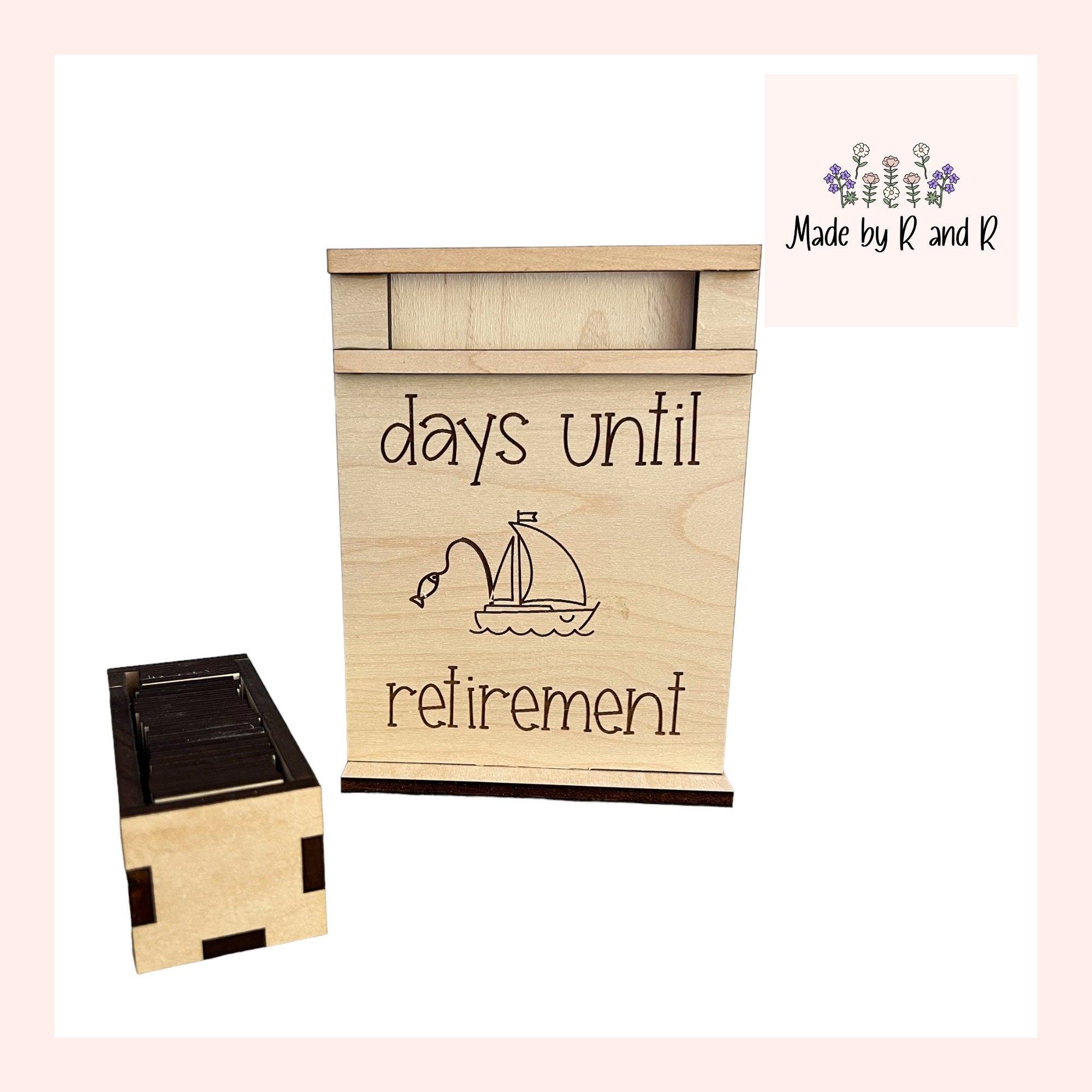 Days Until Retirement Wood Countdown