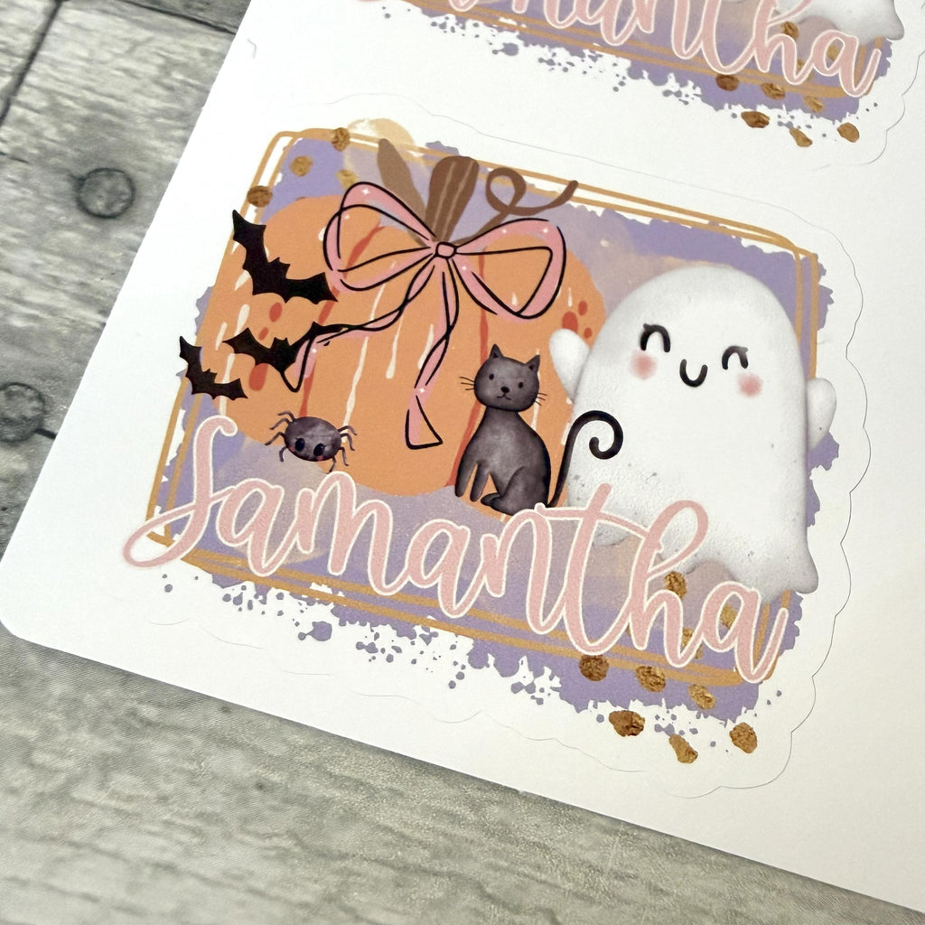 Custom Halloween Stickers (set of 4)