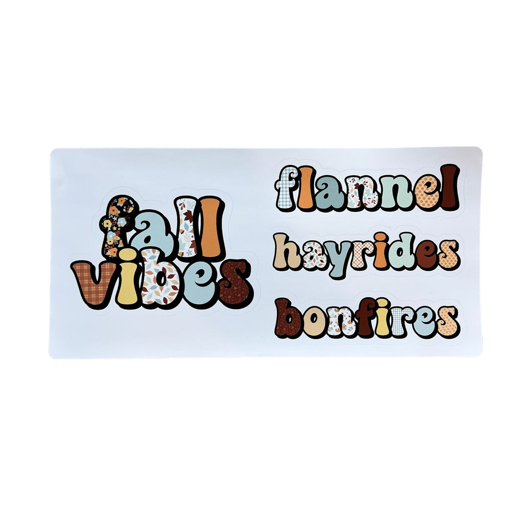 Fall Vibes Sticker Set