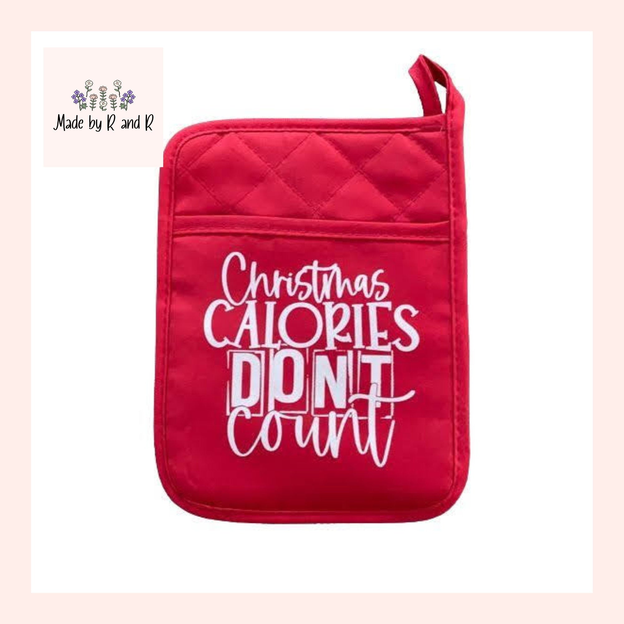 Christmas Calories Don't Count Pot Holder