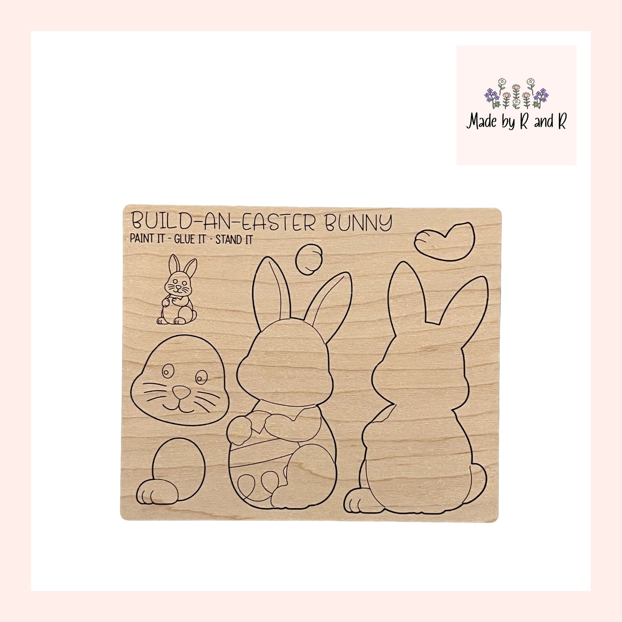 Build An Easter Bunny Wood Card Kit