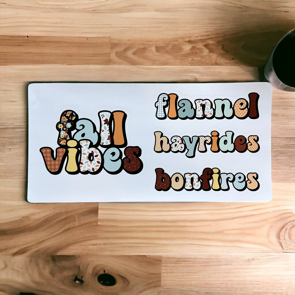 Fall Vibes Sticker Set