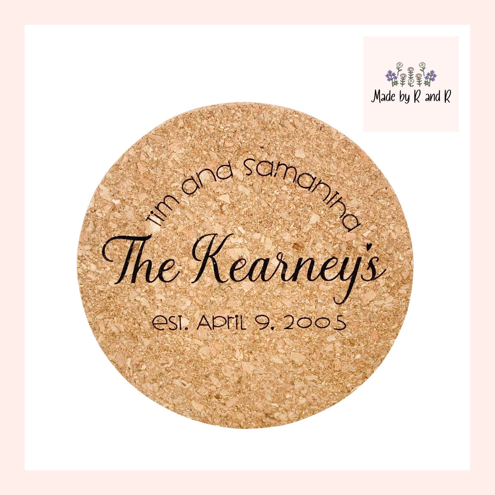 Name and Date Cork Trivet