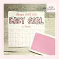 Sleeps Until Our Baby Girl Is Here Small Countdown Sticker