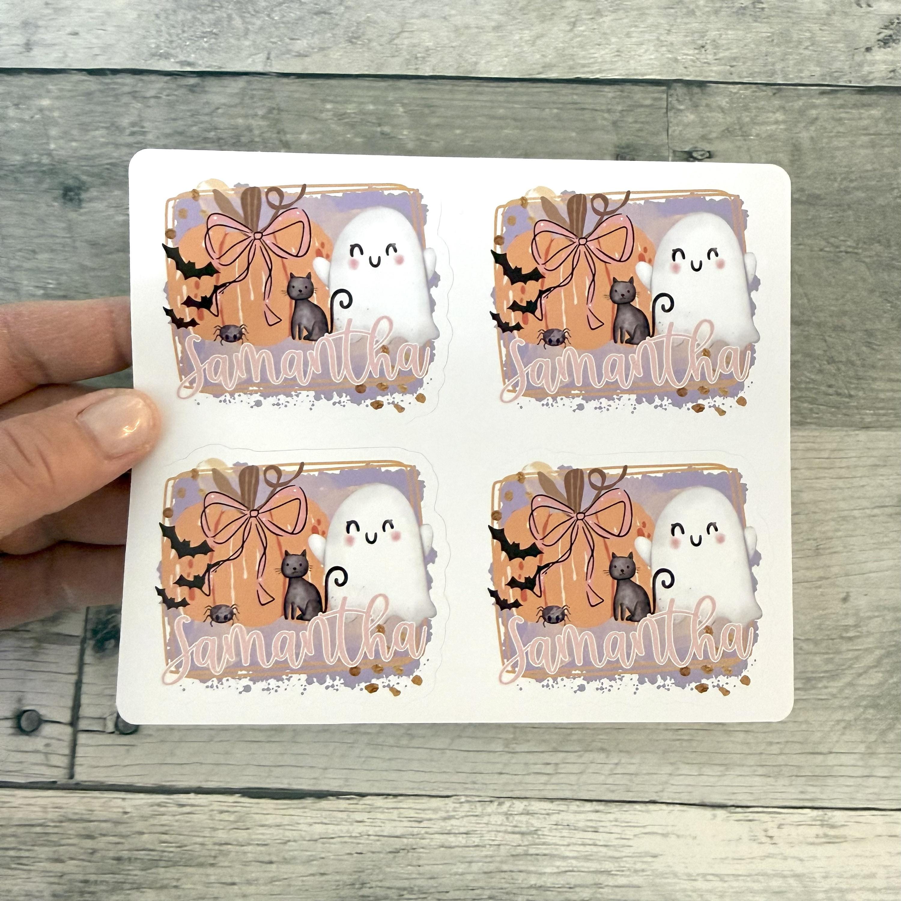 Custom Halloween Stickers (set of 4)