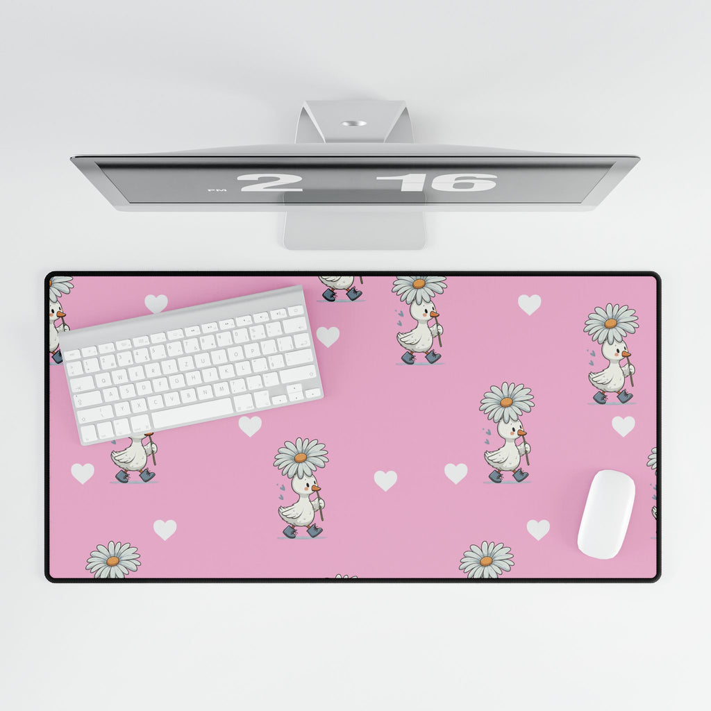 Pink Goose Desk Mats and Mouse pads, Office Decor, Birthday Gifts, Home Workspace