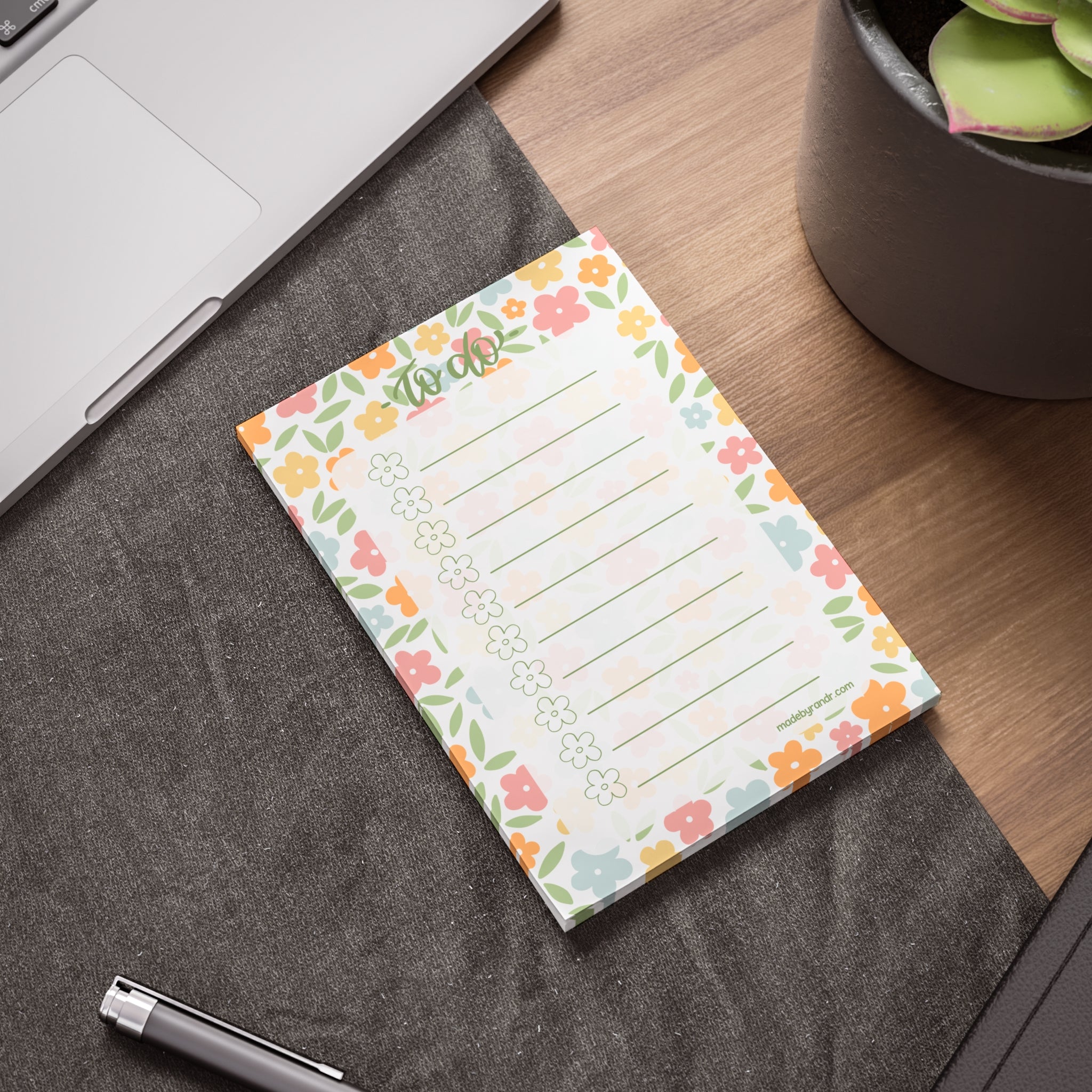 Colorful Floral To Do Checklist Sticky Notes for Planning & Lists