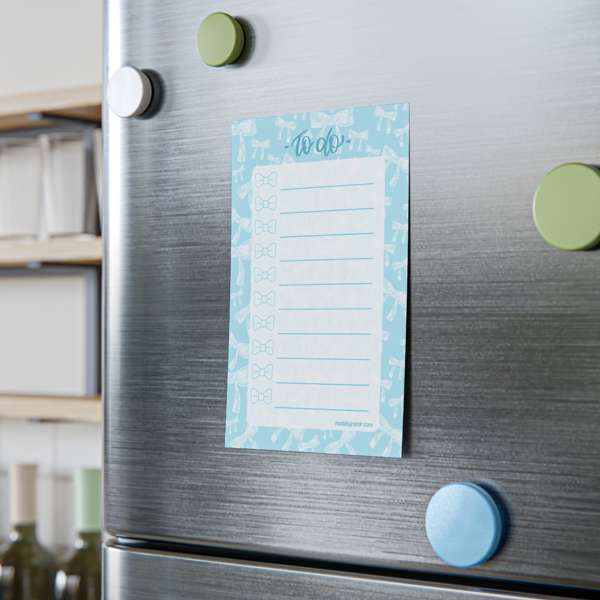 Blue Bows To Do Checklist Sticky Notes for Planning & Lists