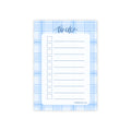 Blue Plaid To Do Checklist Sticky Notes for Planning & Lists