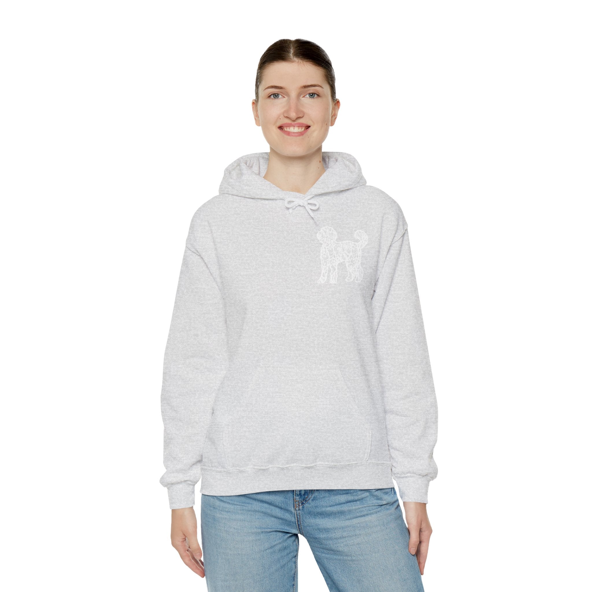 Lace Labradoodle Unisex Hooded Sweatshirt - Gift for Dog Lovers, Relaxed Style