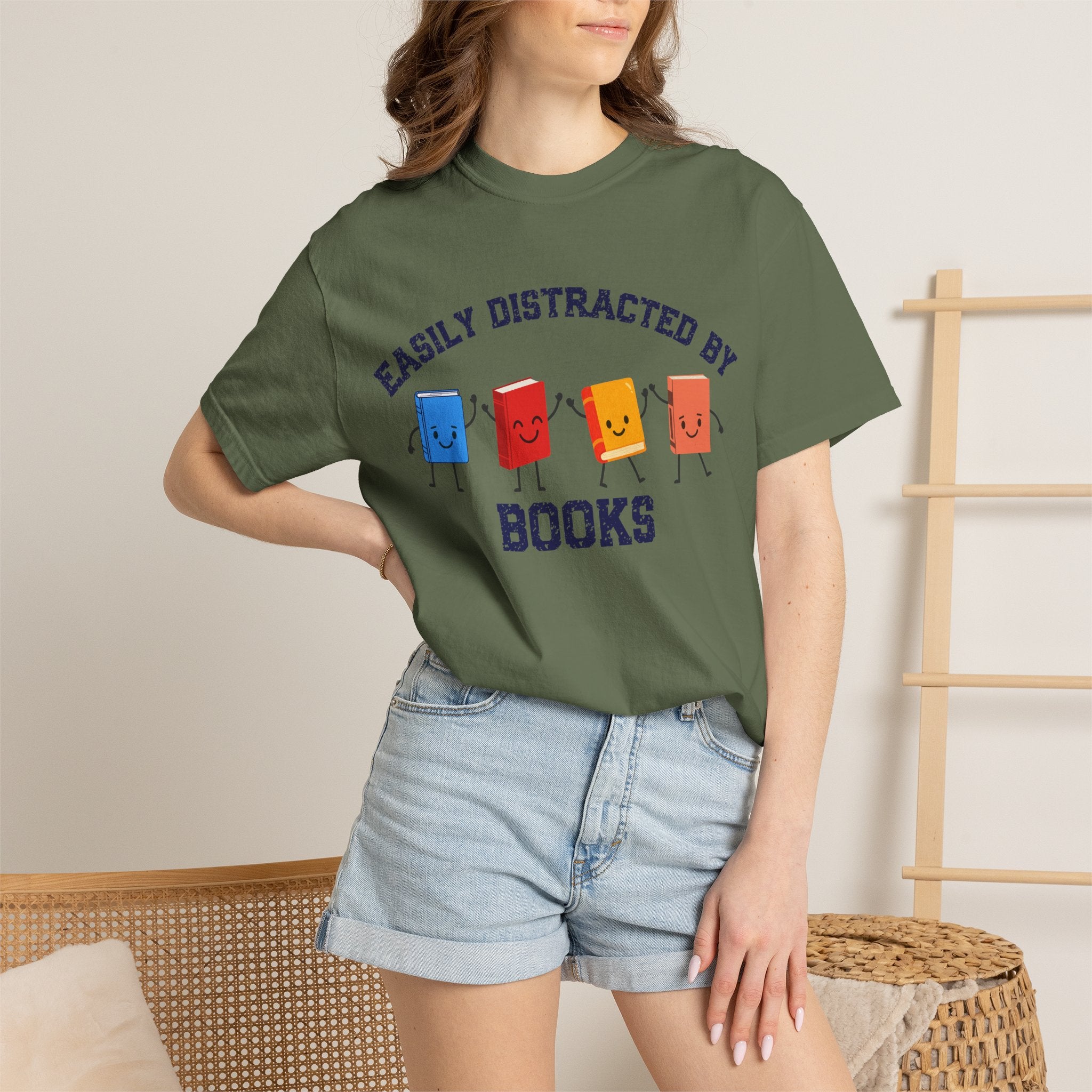 Easily Distracted By Books T-Shirt