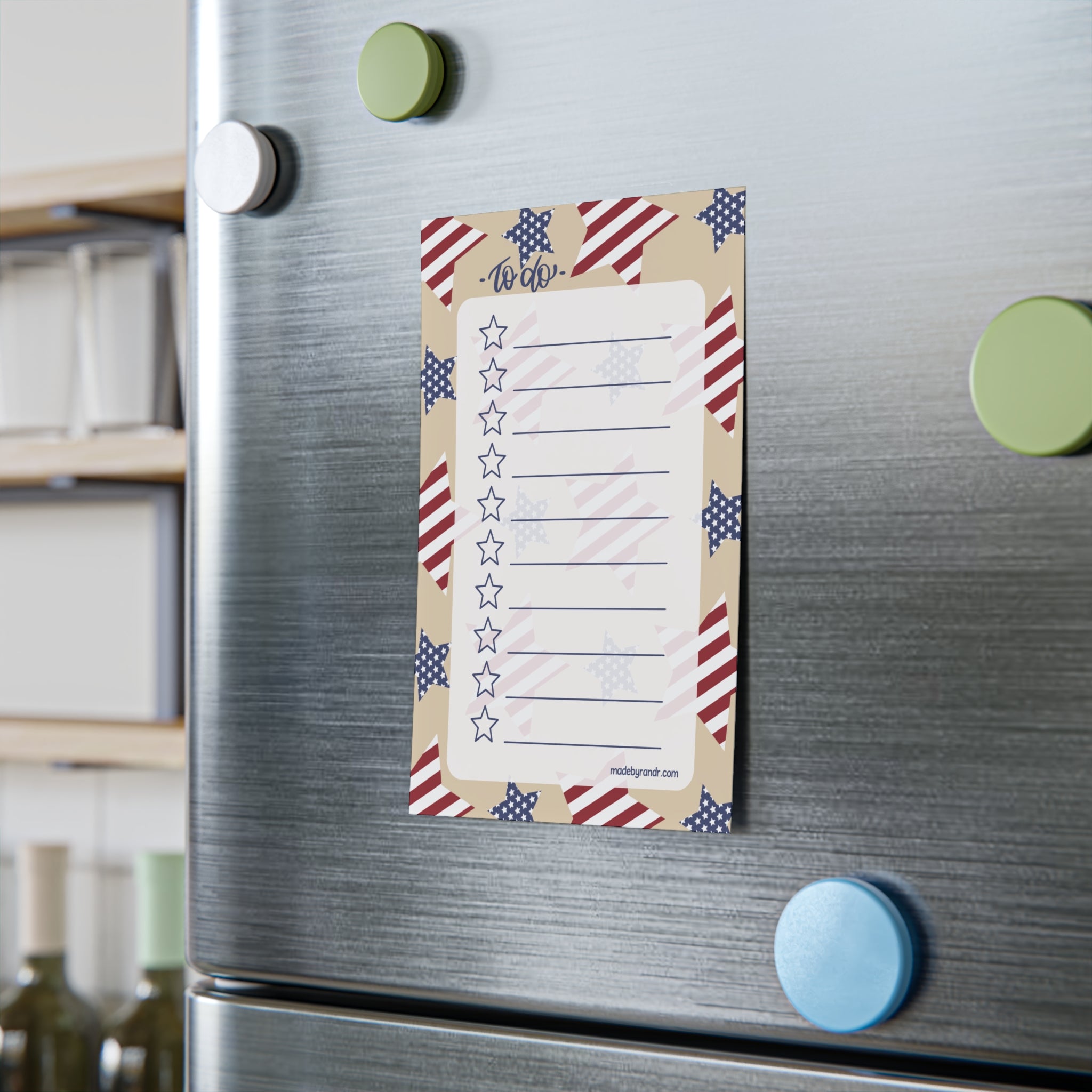 Patriotic To Do Checklist Sticky Notes for Planning & Lists