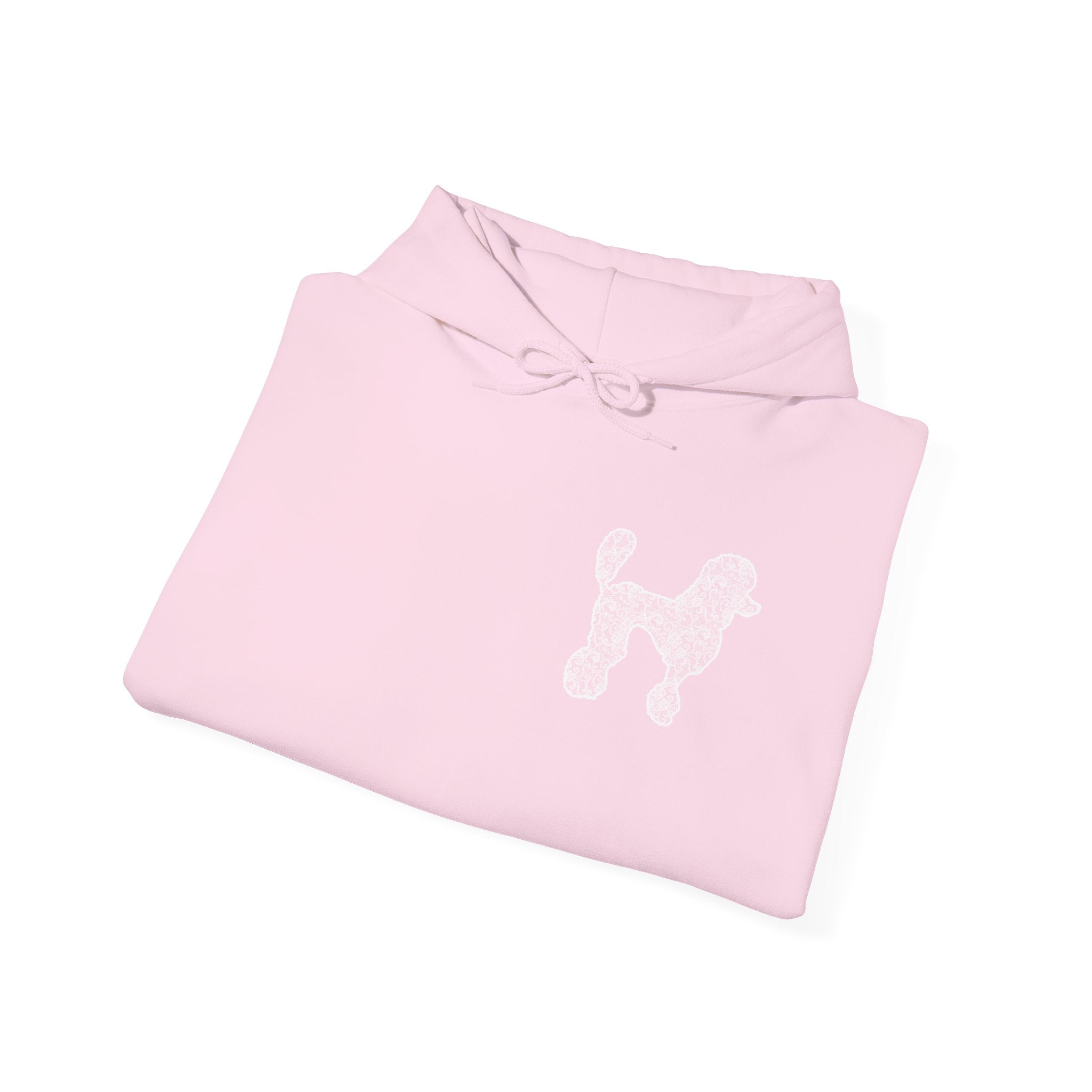Lace Poodle Unisex Hooded Sweatshirt - Gift for Dog Lovers, Relaxed Style