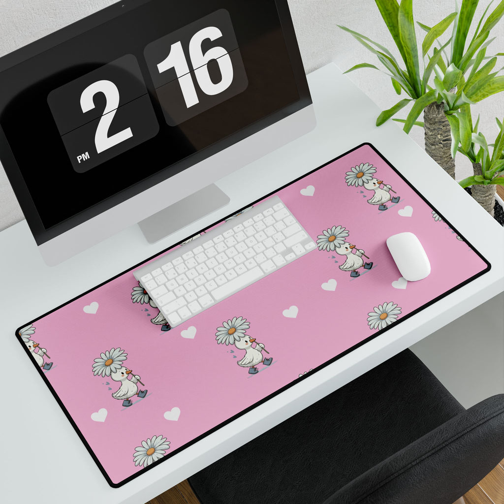 Pink Goose Desk Mats and Mouse pads, Office Decor, Birthday Gifts, Home Workspace