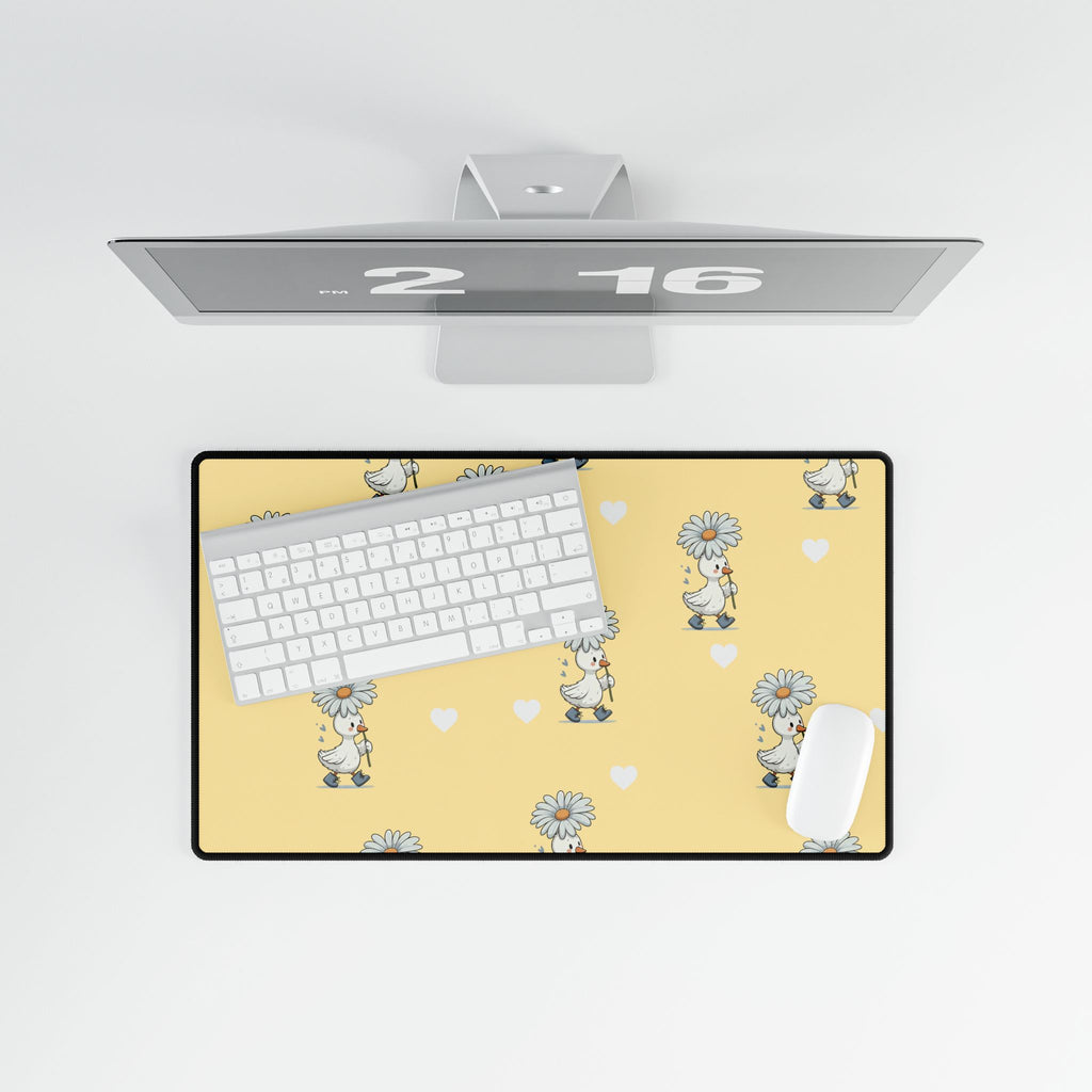 Yellow Goose Desk Mats and Mouse pads, Office Decor, Birthday Gifts, Home Workspace