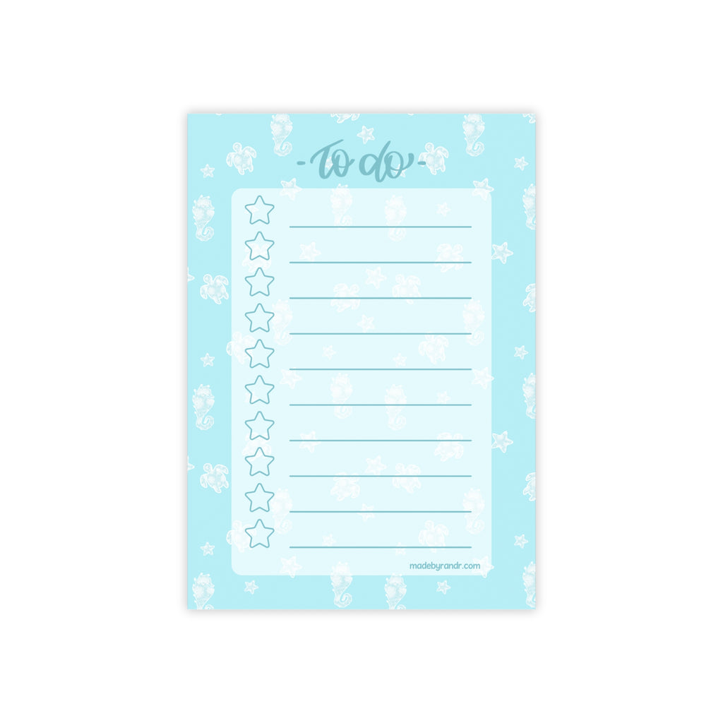 Blue Ocean To Do Checklist Sticky Notes for Planning & Lists