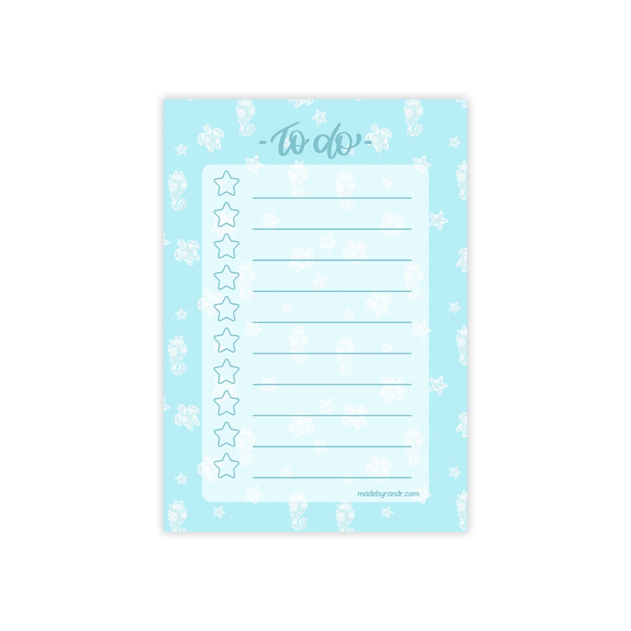 Blue Ocean To Do Checklist Sticky Notes for Planning & Lists
