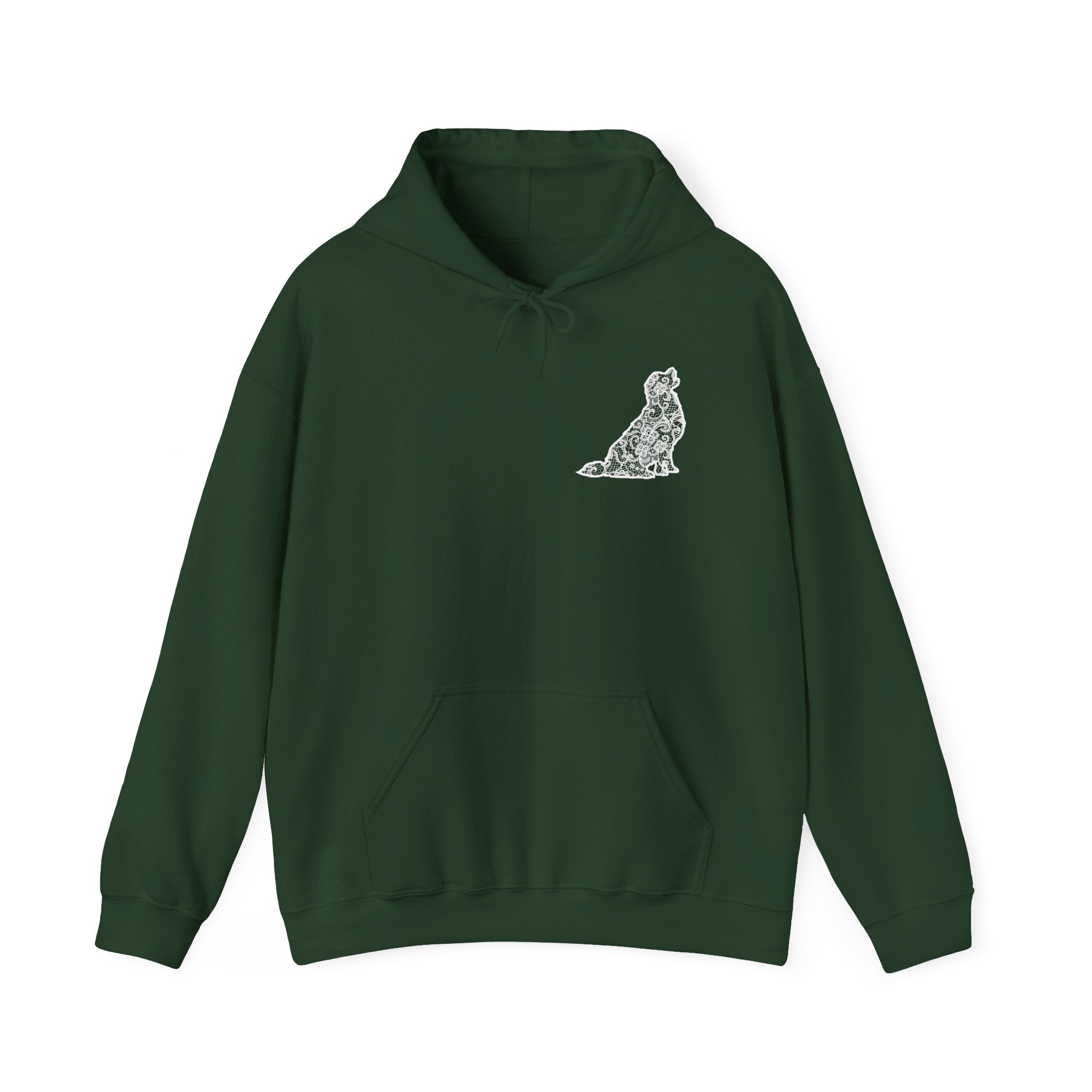 Lace Golden Retriever Unisex Hooded Sweatshirt - Gift for Dog Lovers, Relaxed Style