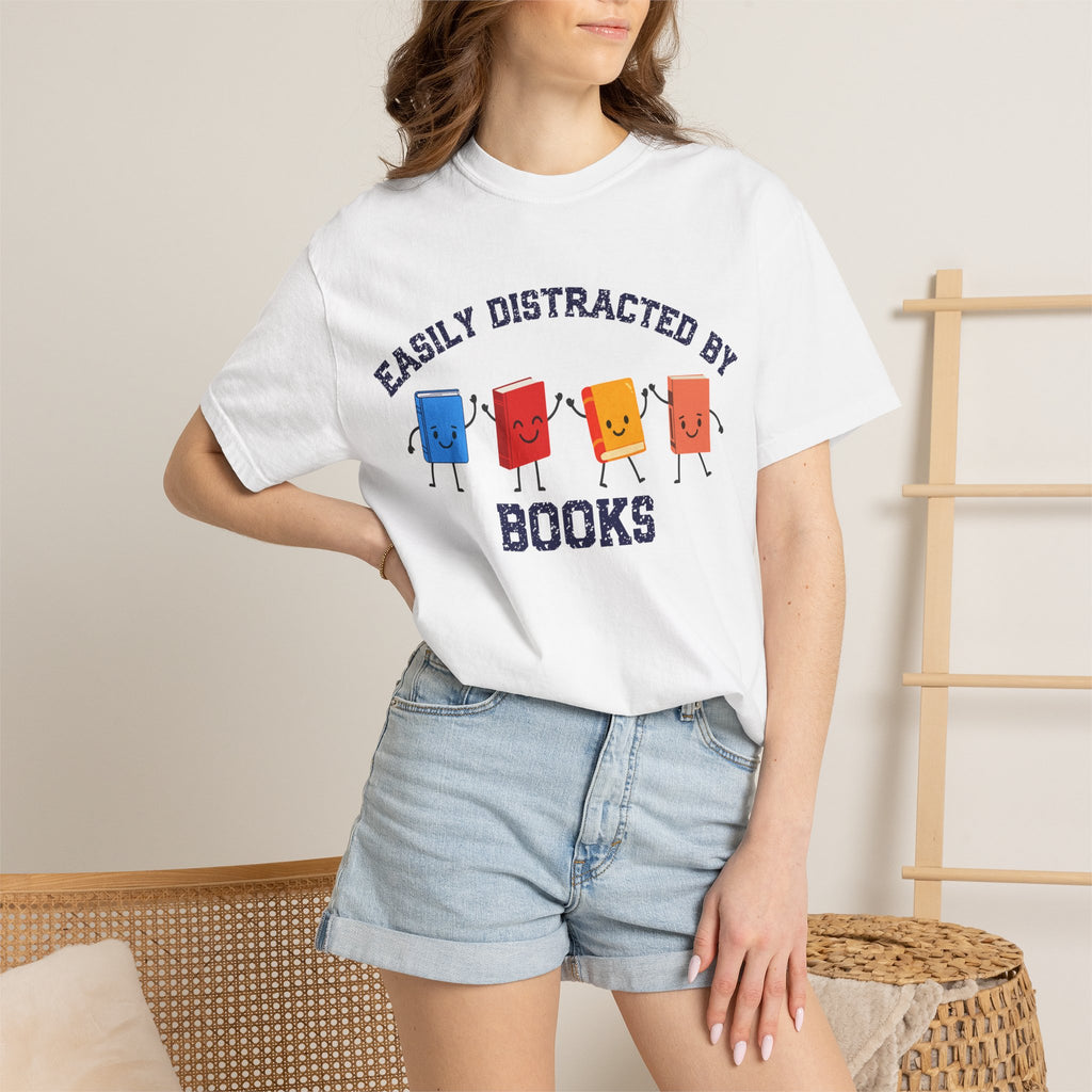 Easily Distracted By Books T-Shirt