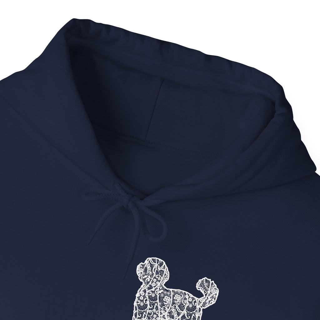 Lace Labradoodle Unisex Hooded Sweatshirt - Gift for Dog Lovers, Relaxed Style