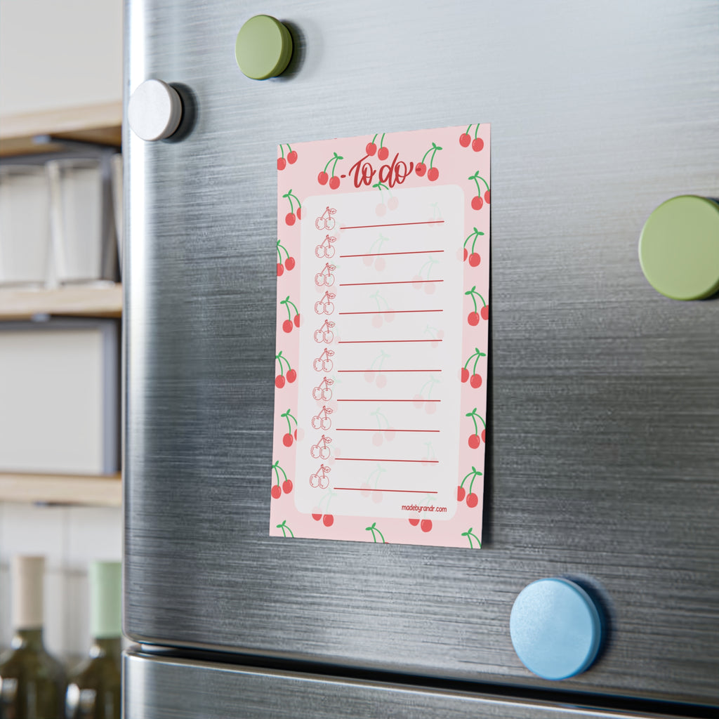 Cherry To Do Checklist Sticky Notes for Planning & Lists