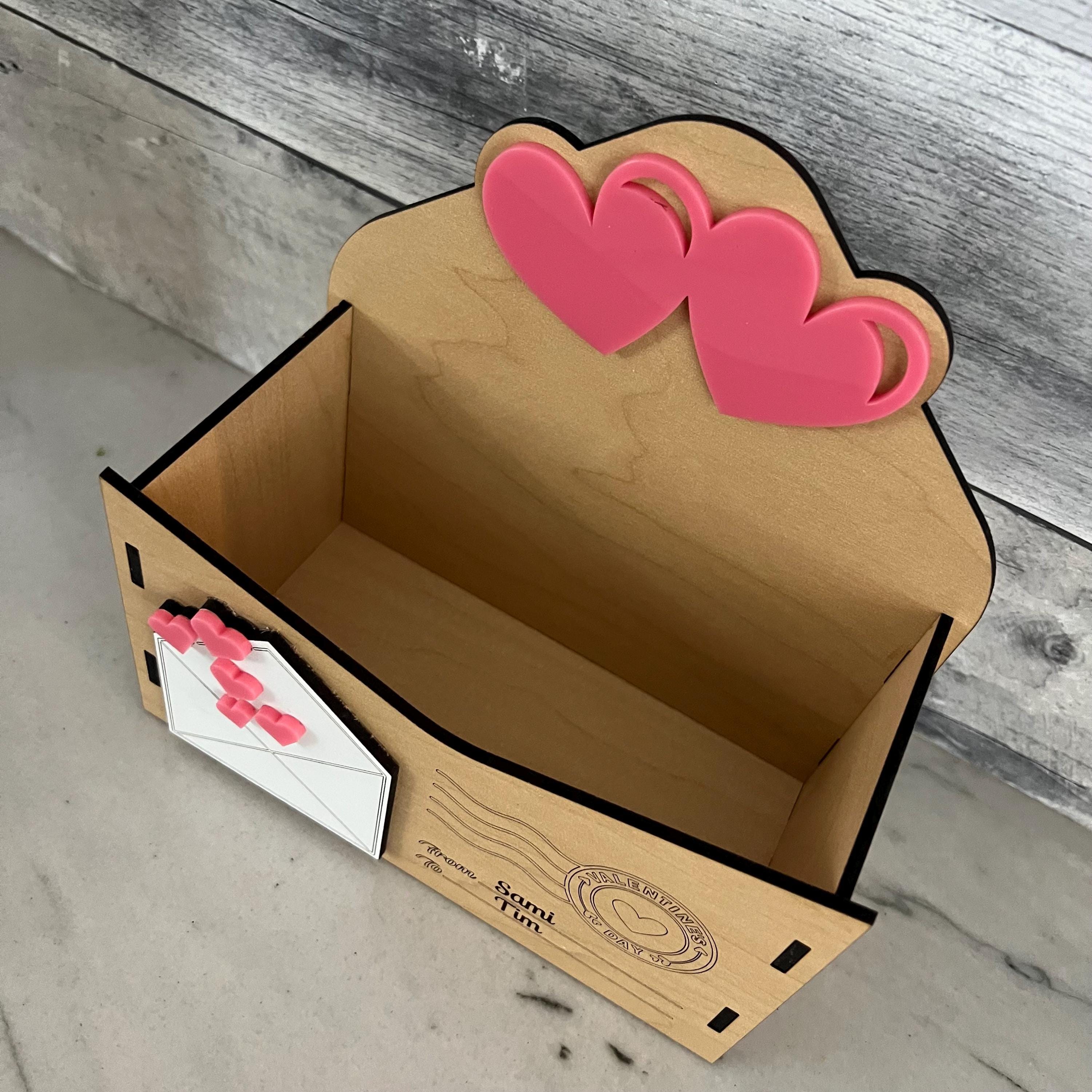 Love Letter Gift Box Wood and Acrylic