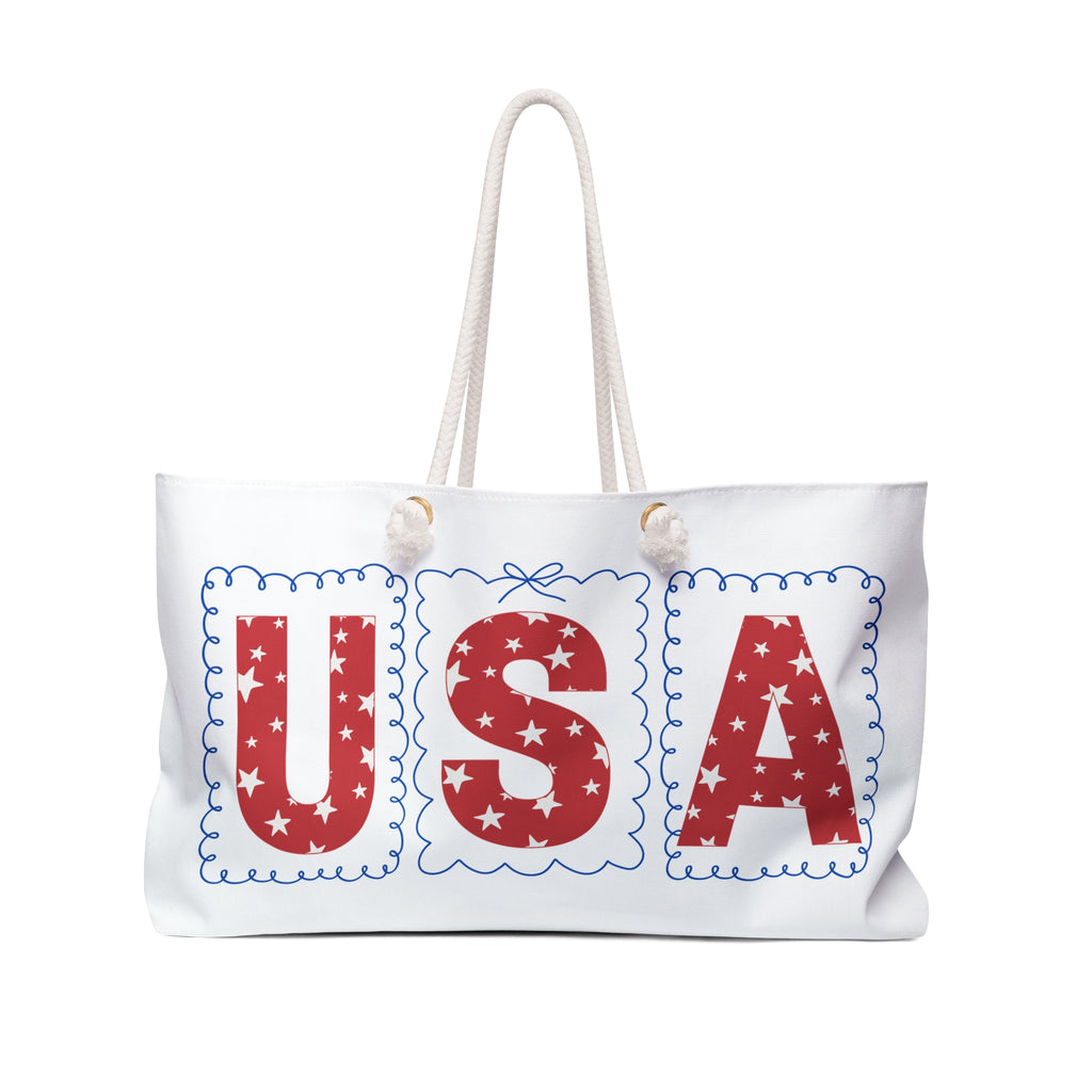 Patriotic USA Travel Tote for 4th of July