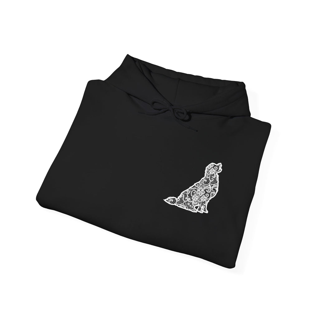 Lace Golden Retriever Unisex Hooded Sweatshirt - Gift for Dog Lovers, Relaxed Style