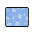 Baby Blue Cruise Ship Desk Mats and Mouse pads with White Lace Anchors and Ships, Office Decor, Cruise Gifts, Home Workspace