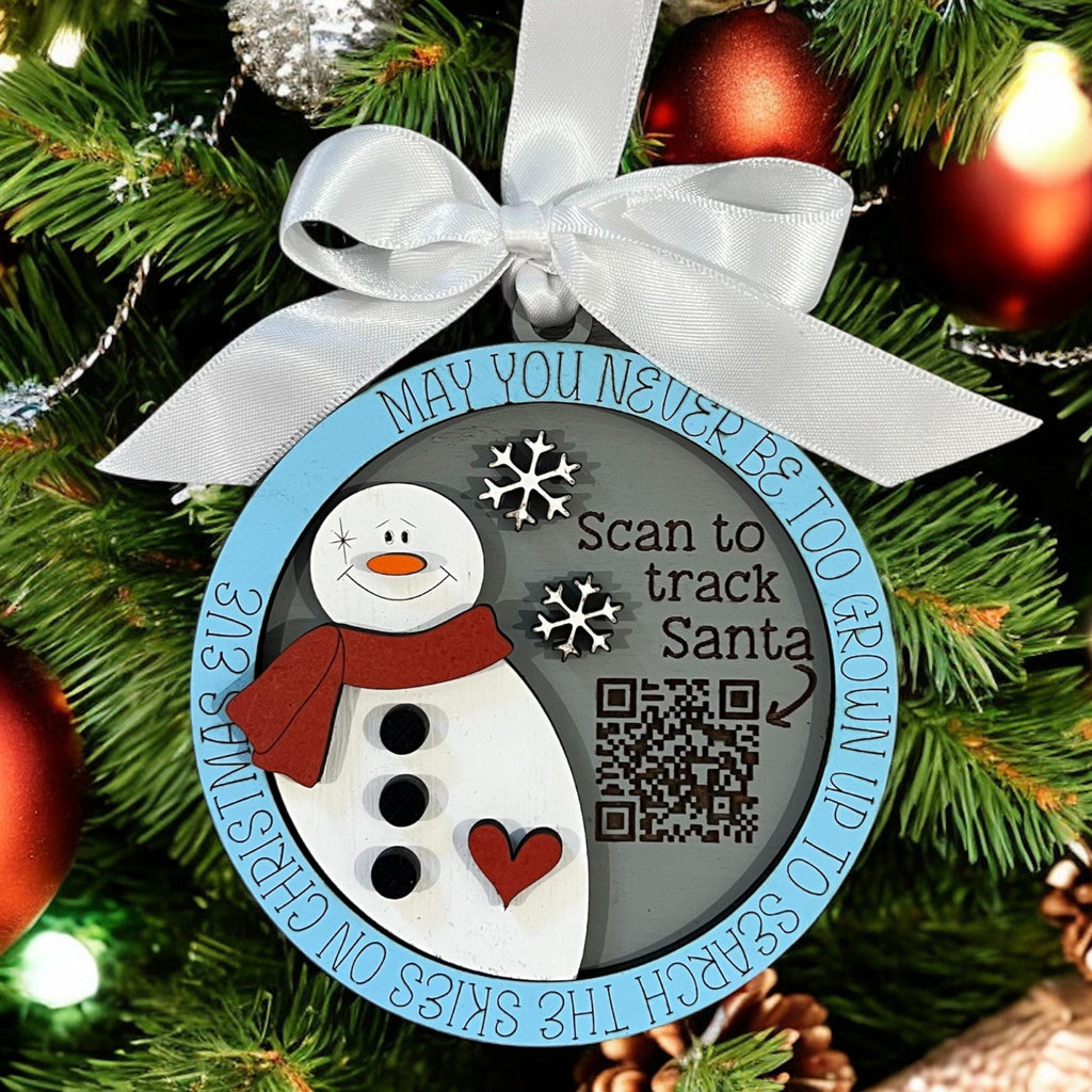 Santa Tracker Ornaments (Choose One)