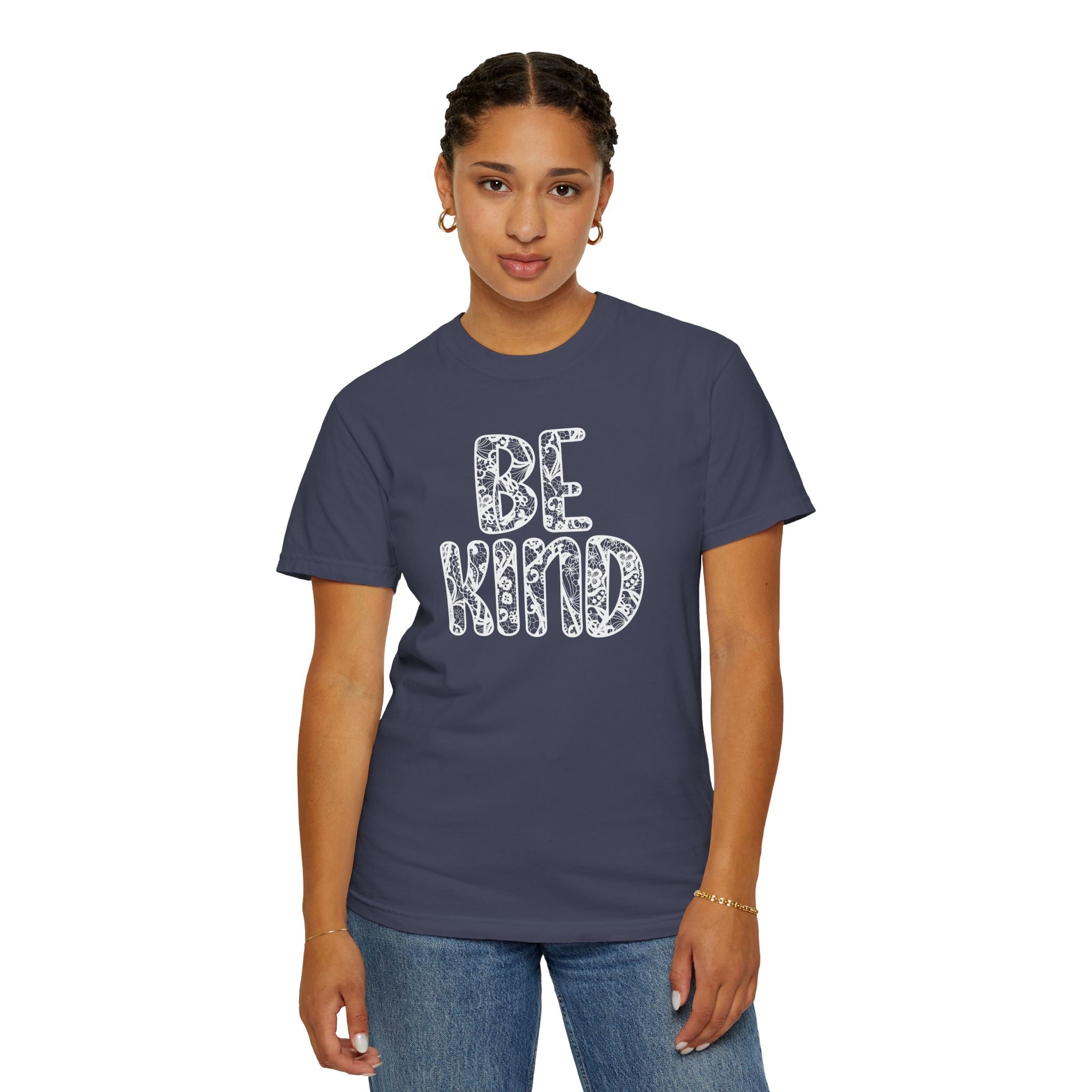 Lace Be Kind Shirt - Cute Be Kind Shirt, Compassion shirt, Casual Wear, Comfort Color shirt