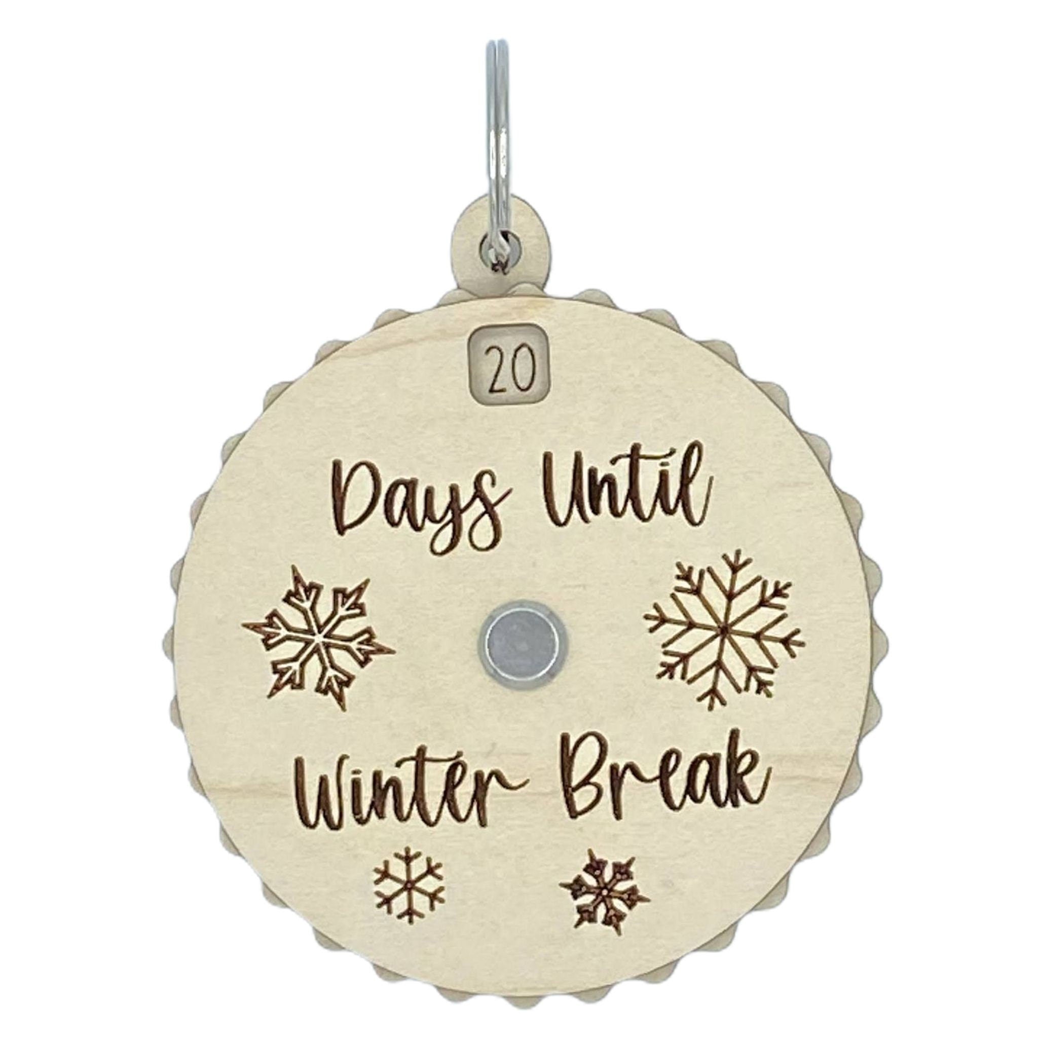 Days Until Winter Break 30 Day Countdown Spinner