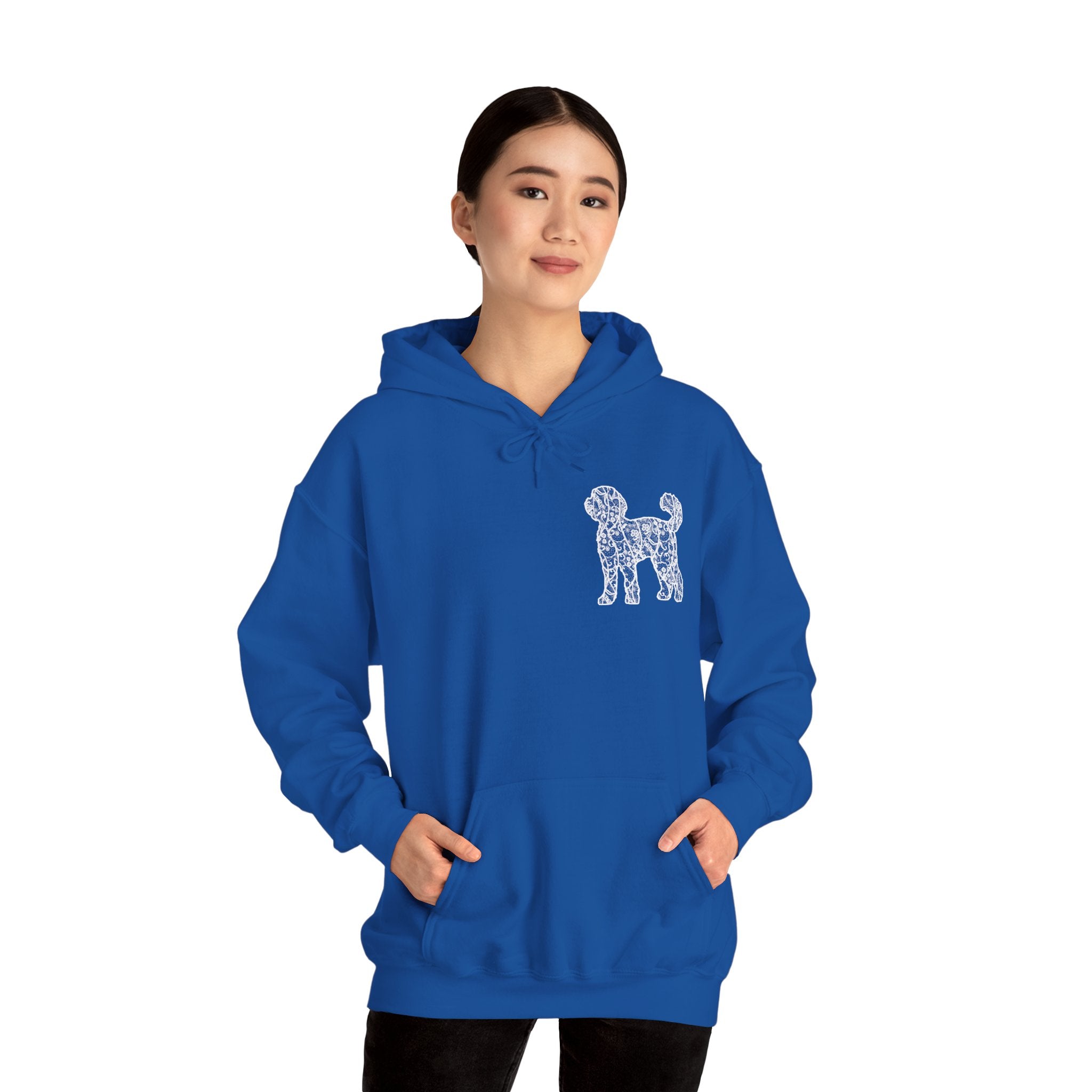 Lace Labradoodle Unisex Hooded Sweatshirt - Gift for Dog Lovers, Relaxed Style