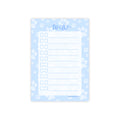Blue Paw Print To Do Checklist Sticky Notes for Planning & Lists