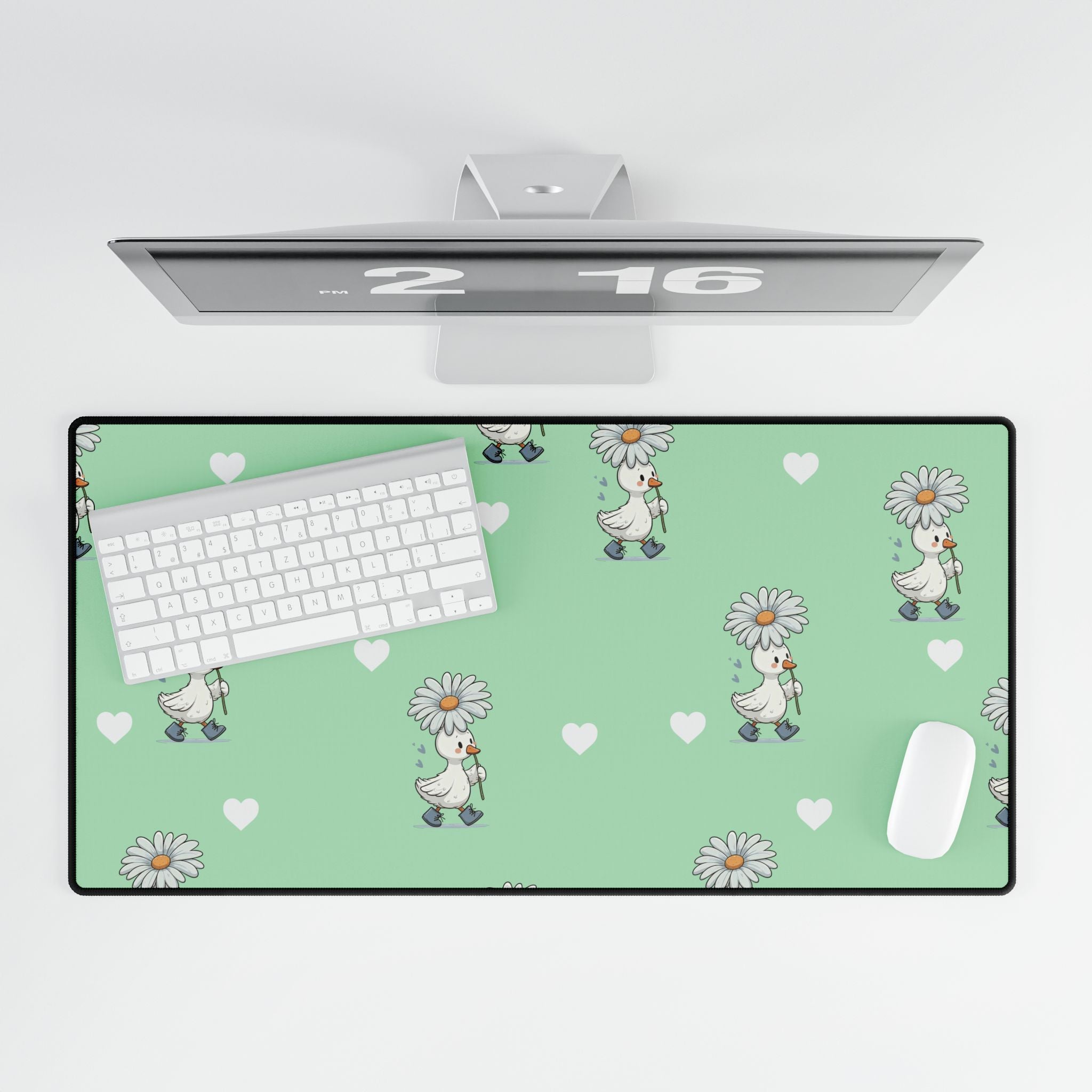 Green Goose Desk Mats and Mouse pads, Office Decor, Birthday Gifts, Home Workspace