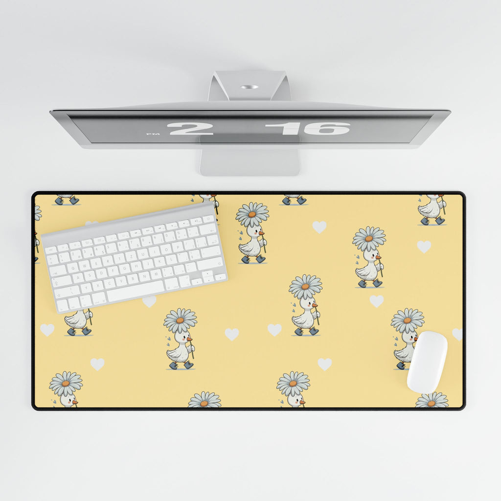 Yellow Goose Desk Mats and Mouse pads, Office Decor, Birthday Gifts, Home Workspace