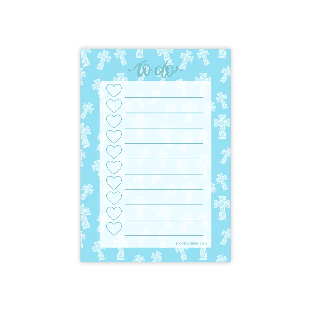 Blue Cross To Do Checklist Sticky Notes for Planning & Lists