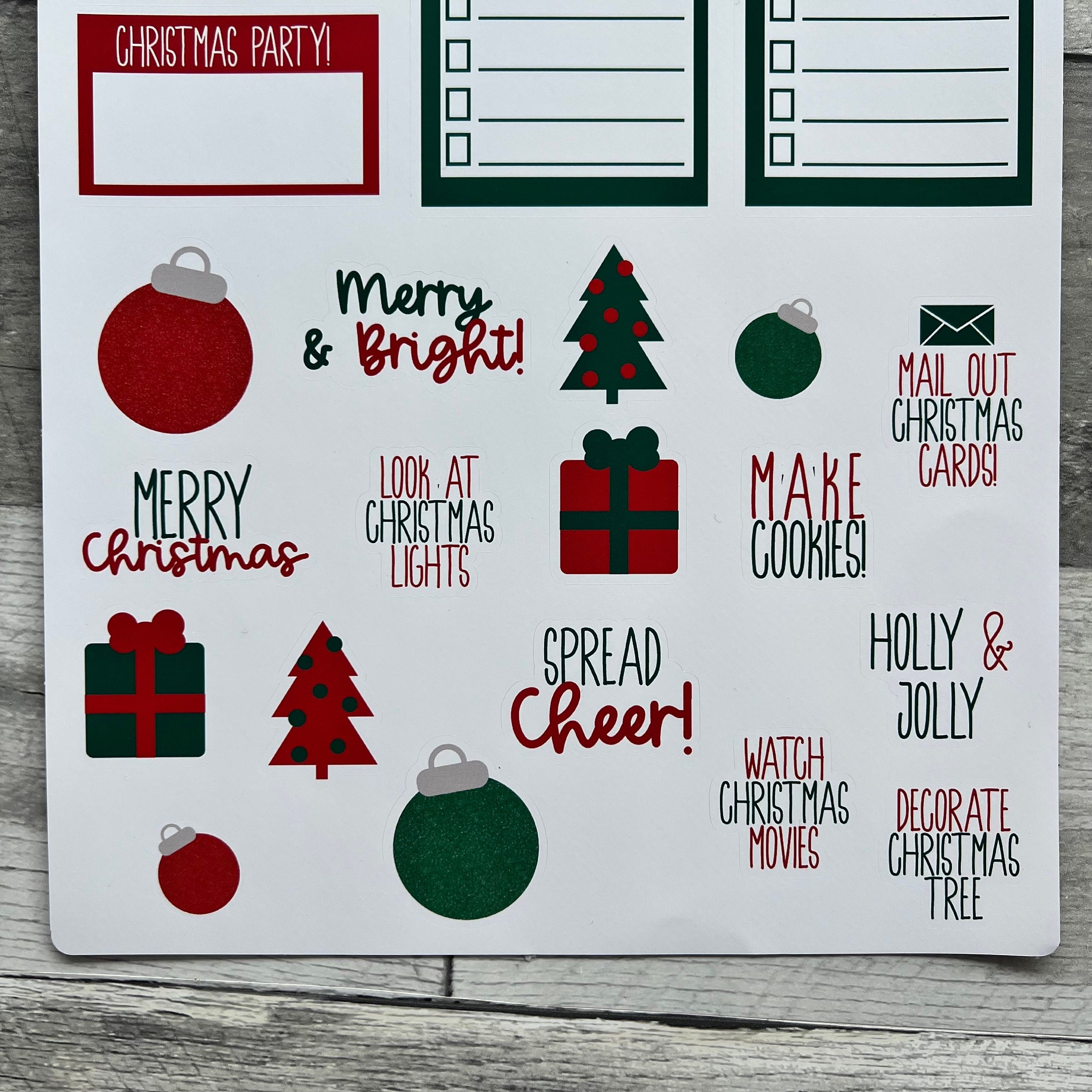 Christmas Planner Stickers