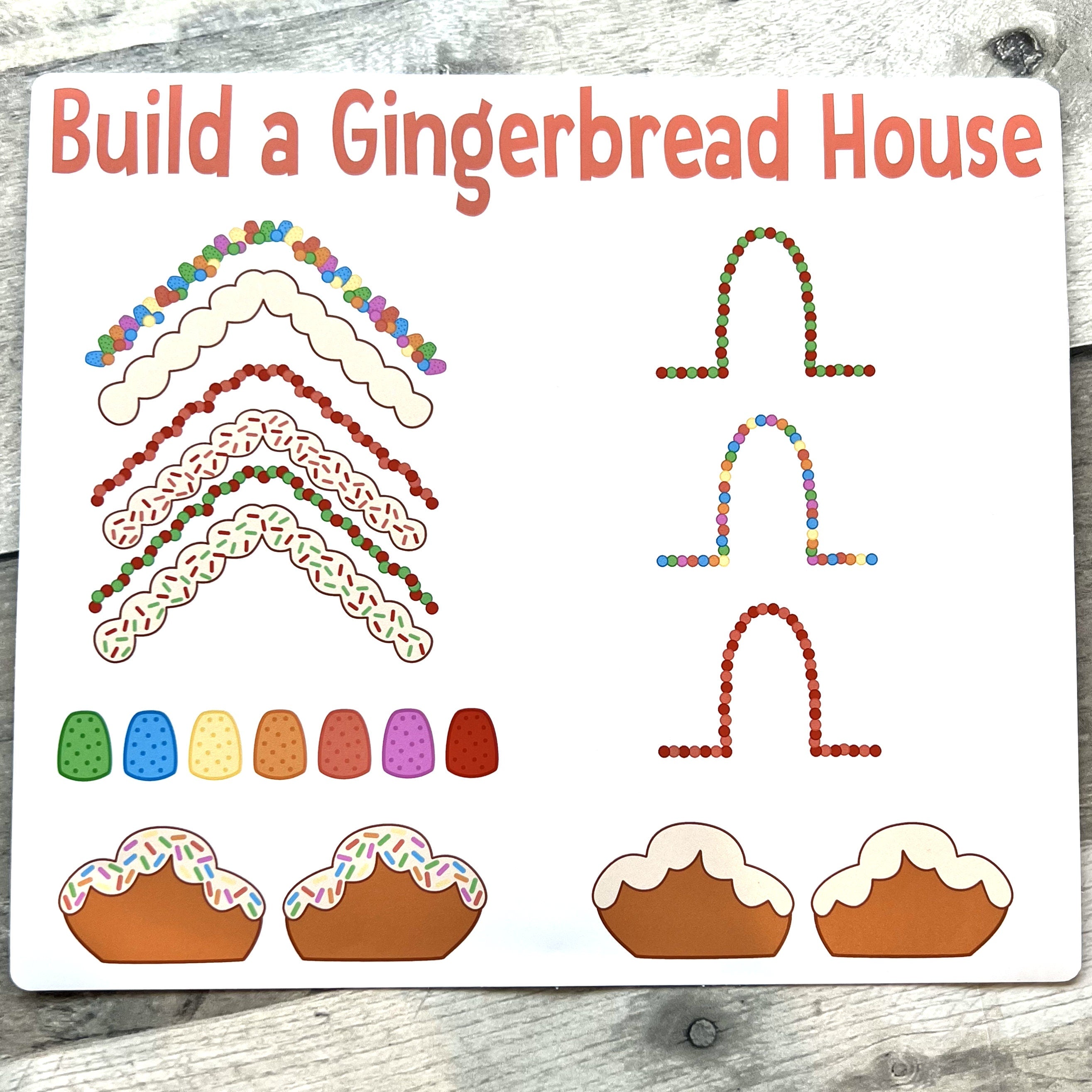 Build A Gingerbread House Sticker