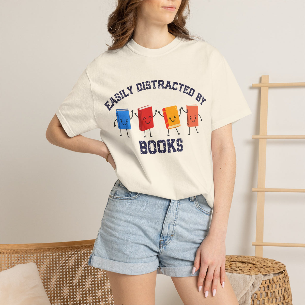 Easily Distracted By Books T-Shirt