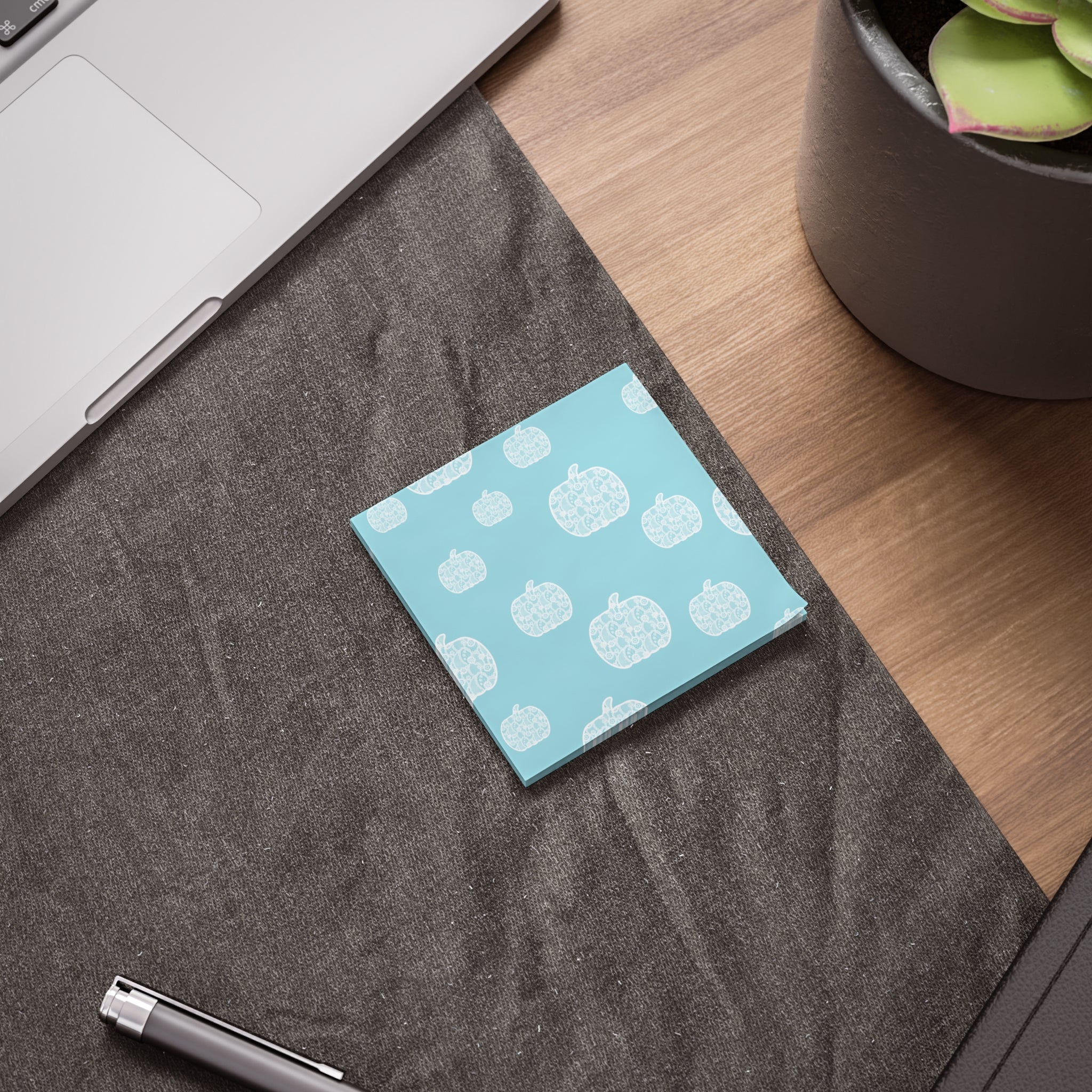 Teal Pumpkin Post-It Note Pads, Fall Themed Sticky Notes, Fall Memo Pads, Perfect for Autumn