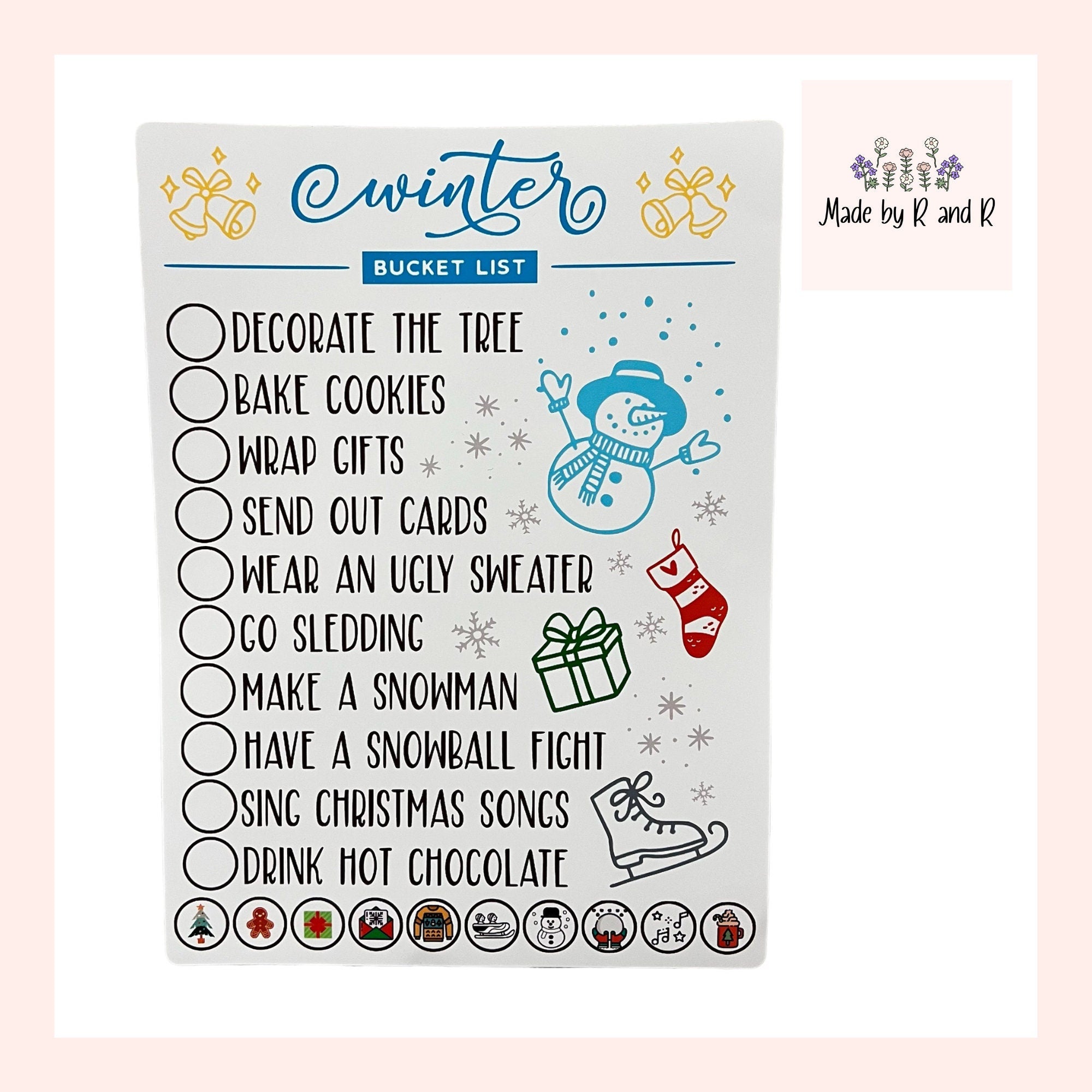 Winter Bucket List Sticker