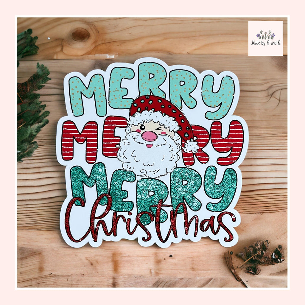 Merry Merry Merry Christmas Sticker