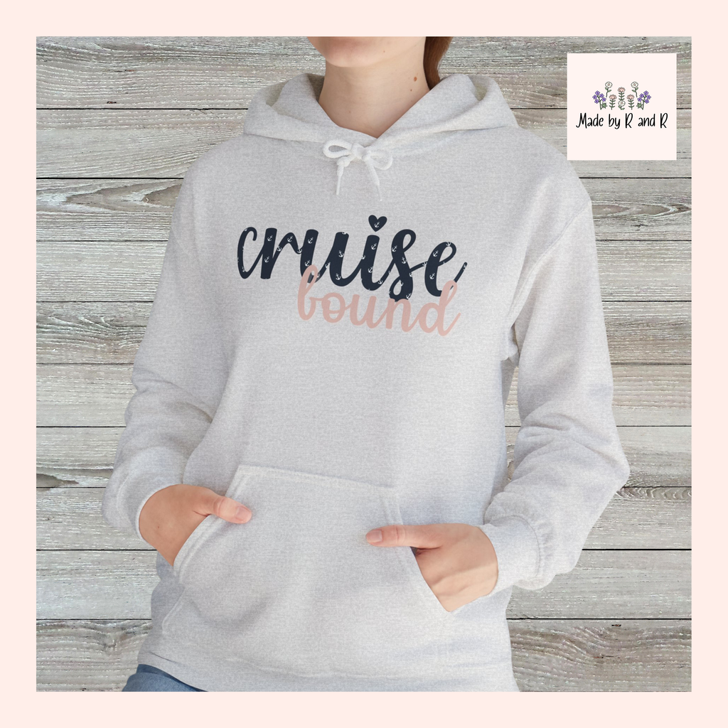 Cruise Bound Unisex Hooded Sweatshirt - Cozy Travel Apparel for Vacation, Summer Adventures, Gift for Cruise Lovers, Relaxed Style