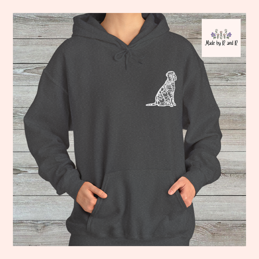 Lace Labrador Unisex Hooded Sweatshirt - Gift for Dog Lovers, Relaxed Style