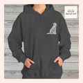 Lace Labrador Unisex Hooded Sweatshirt - Gift for Dog Lovers, Relaxed Style