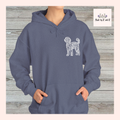 Lace Labradoodle Unisex Hooded Sweatshirt - Gift for Dog Lovers, Relaxed Style