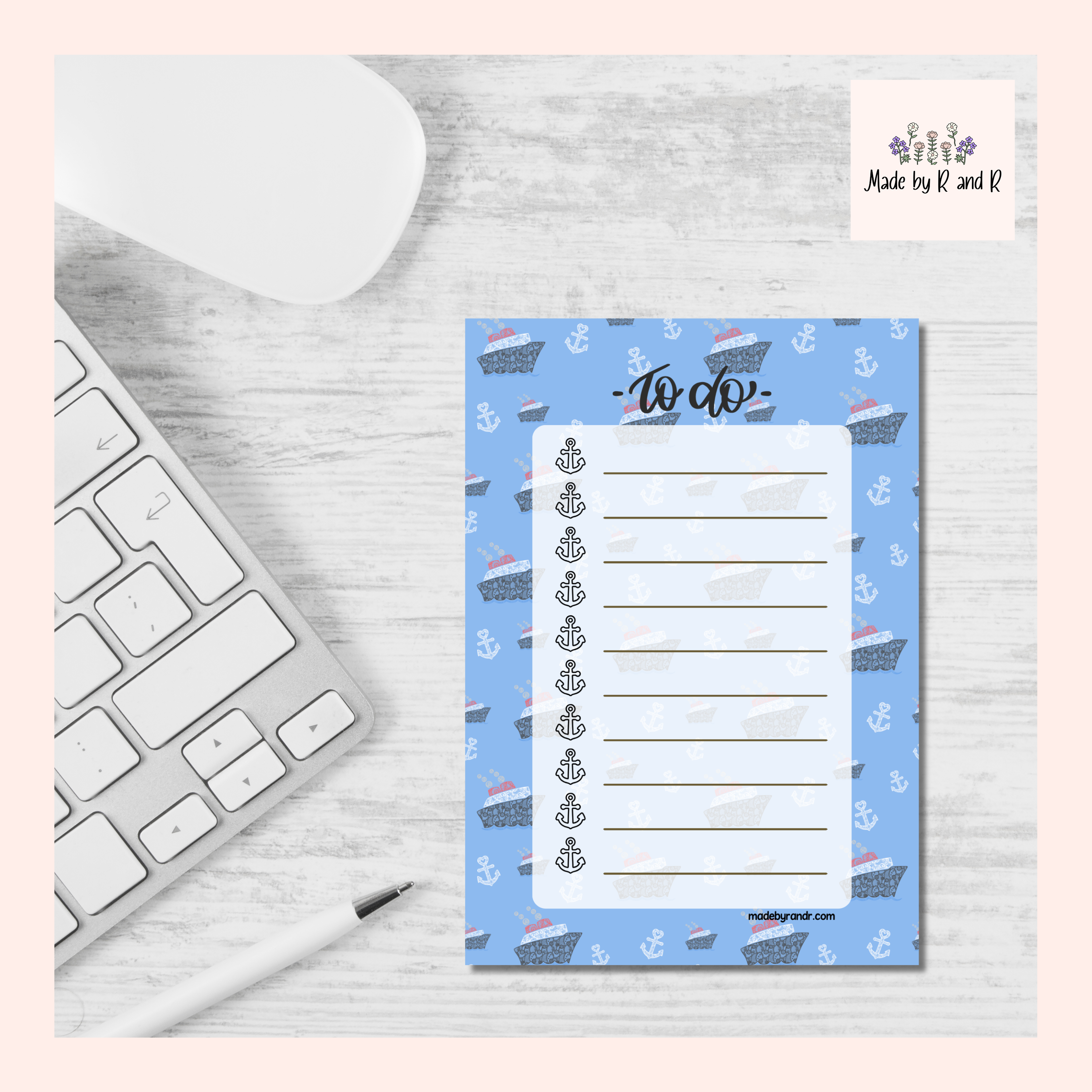 Cruise Ship To Do Checklist Sticky Notes for Planning & Lists